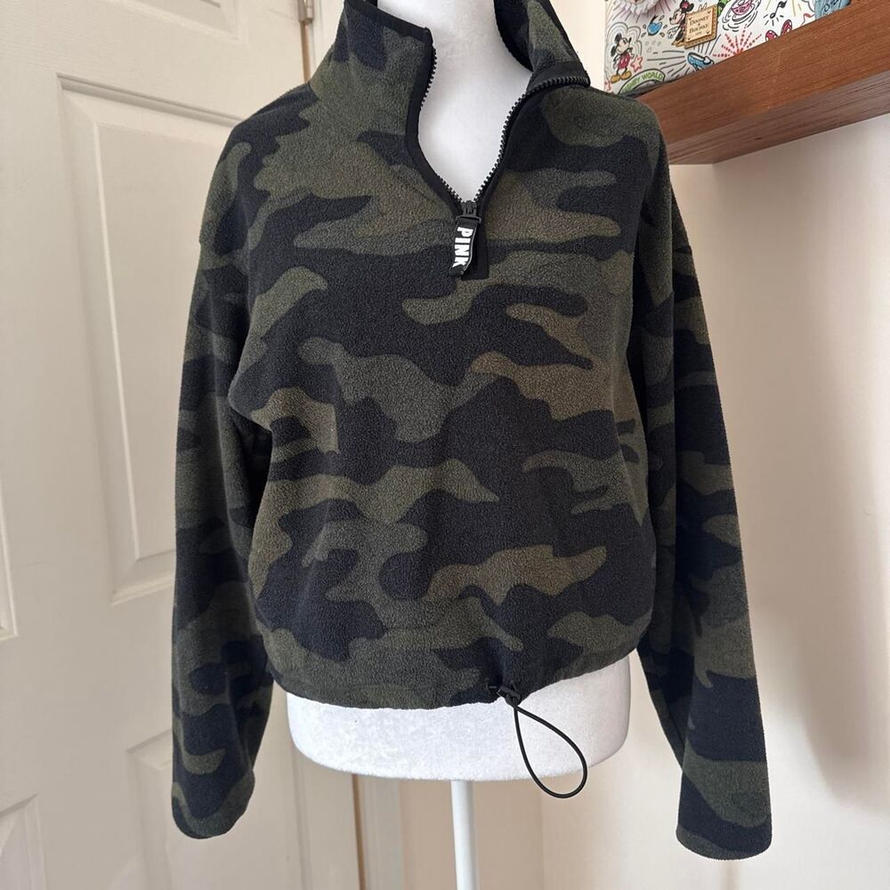 Victoria's Secret Women's Camo fleece pullover